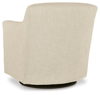 Harlow Swivel Accent Chair in Linen