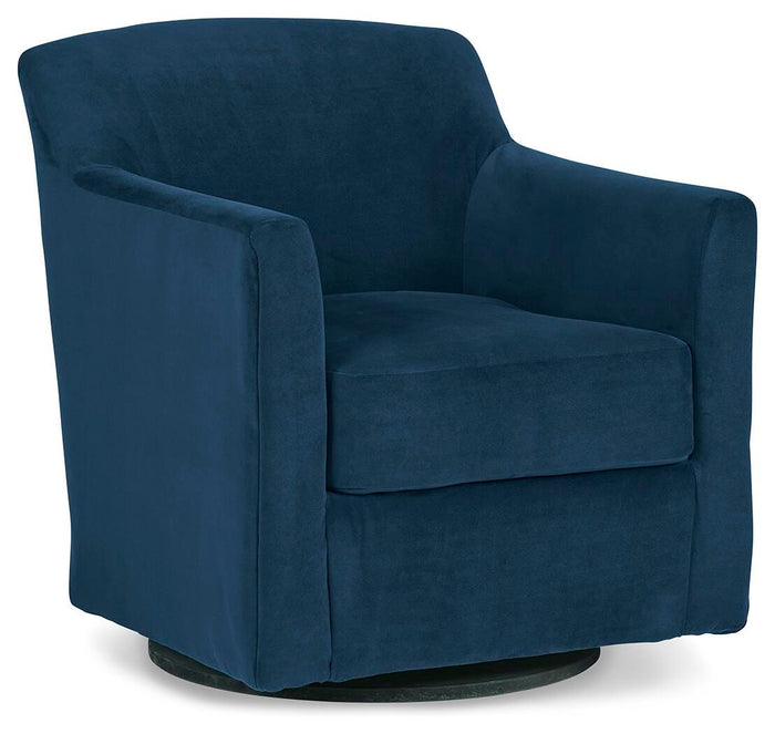 Harlow Swivel Accent Chair in Ink