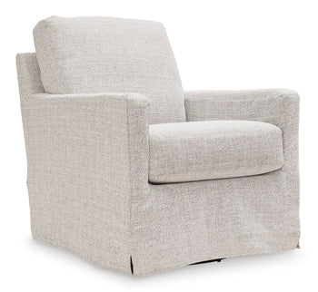 Jervis Hill Swivel Glider Accent Chair in Stone