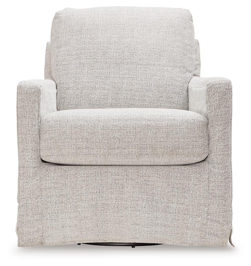 Jervis Hill Swivel Glider Accent Chair in Stone