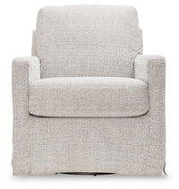 Jervis Hill Swivel Glider Accent Chair in Stone