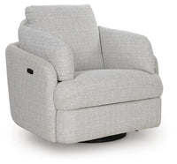 Nambucca Light Swivel Power Recliner in Stone