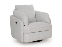 Nambucca Light Swivel Power Recliner in Stone