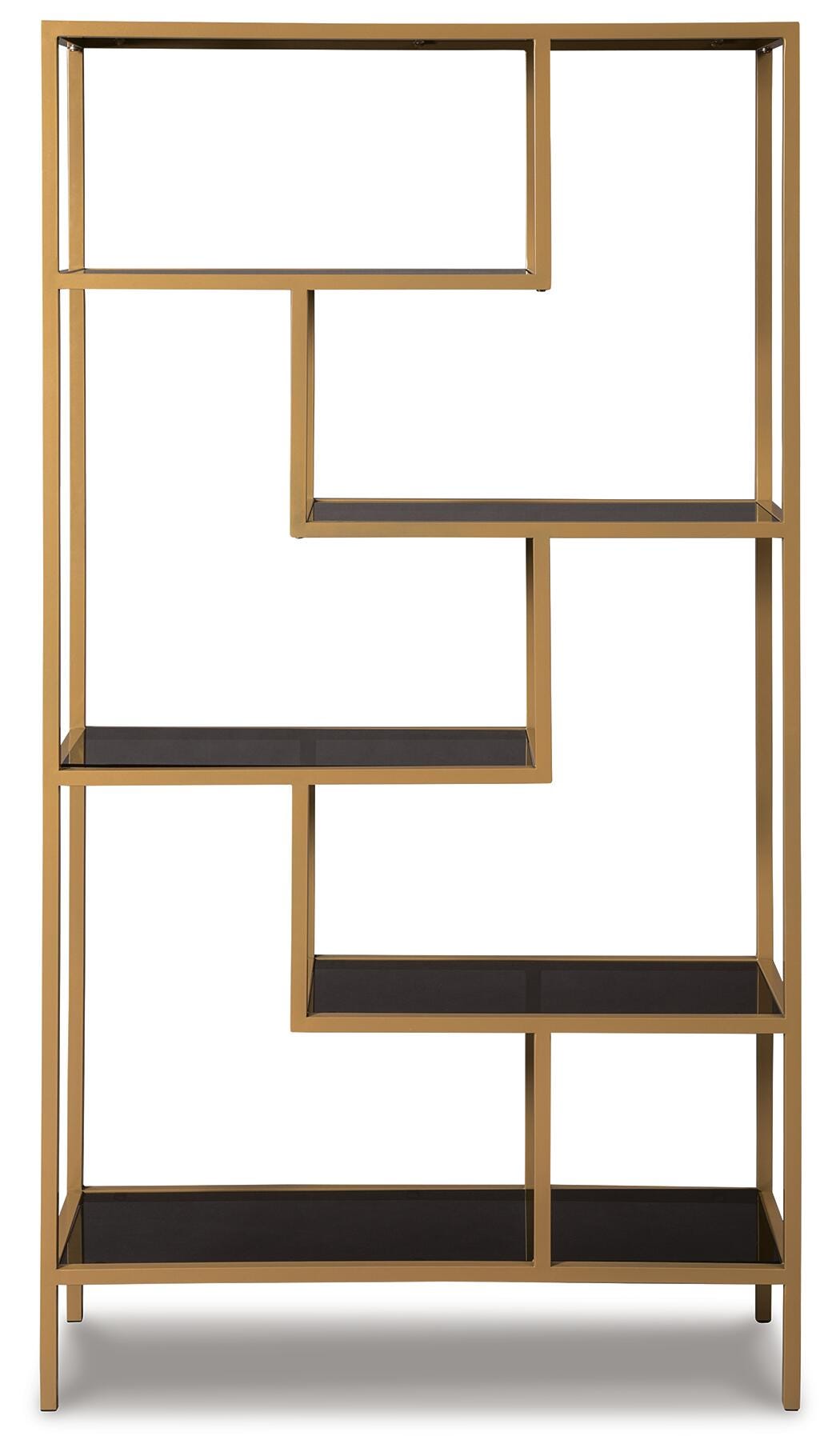 Kilgore Bookcase in Gold Finish
