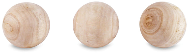 Ball Wood Ball Set (Set of 3)