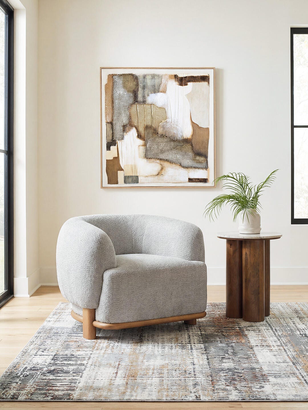 Poppy Point Accent Chair in Latte