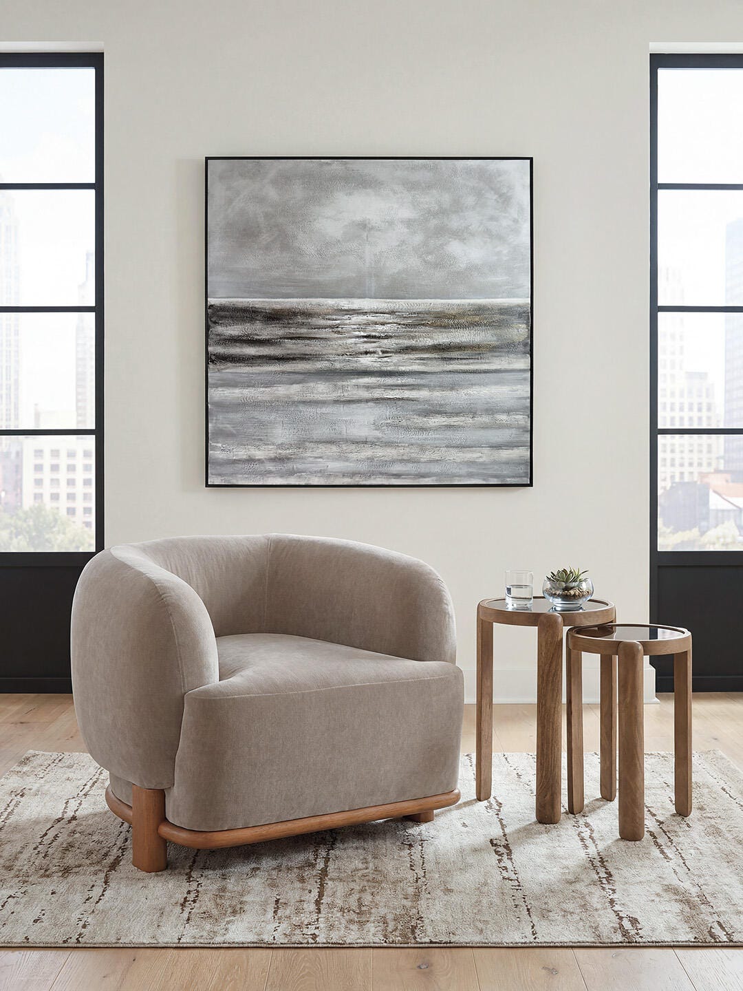 Poppy Point Accent Chair in Pebble