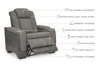Arlen Power Recliner in Slate II
