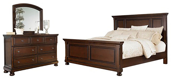 Cavendish Queen Panel Bed with Dresser and Mirror
