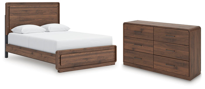 Sinclair Queen Panel Bed and Dresser