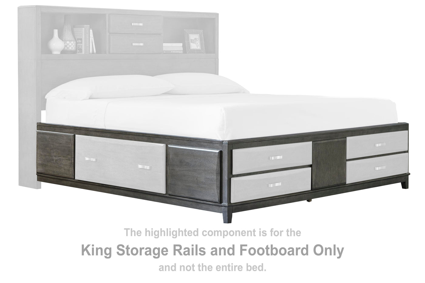 Caitbrook King Storage Rails and Footboard