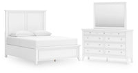 Kiama Vale Queen Panel Bed with Dresser and Mirror
