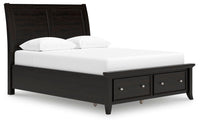 Kingsley Bay Queen Sleigh Storage Bed