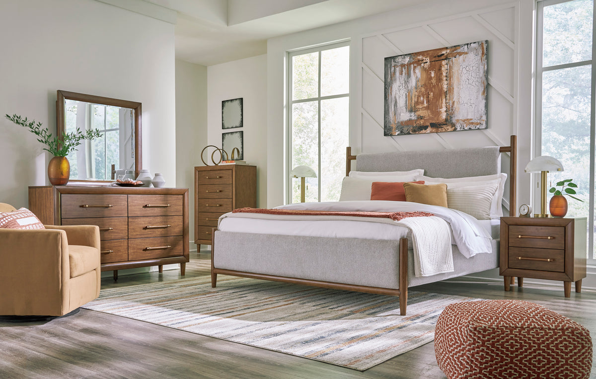 Roscoe King Upholstered Bed Fabric