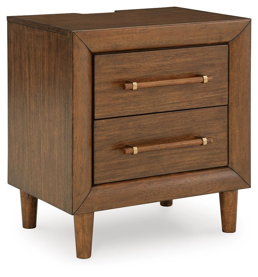 Roscoe Queen Upholstered Bed with Dresser and Mirror and Nightstand