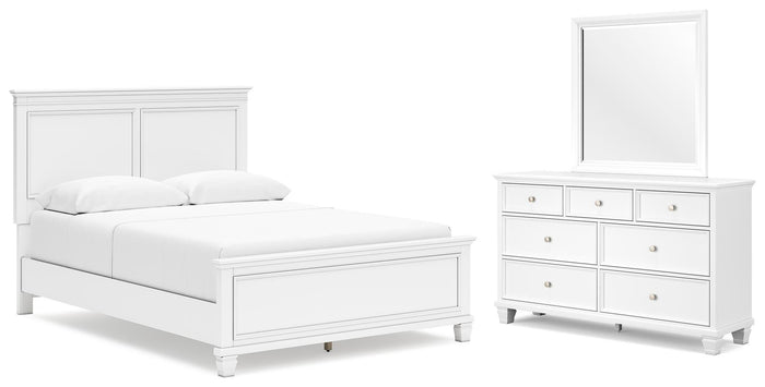 Bellinger Queen Panel Bed with Dresser and Mirror