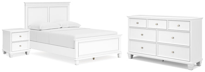 Bellinger Full Panel Bed with Dresser and Nightstand