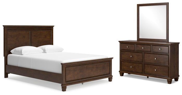Dunmore Queen Panel Bed with Dresser and Mirror