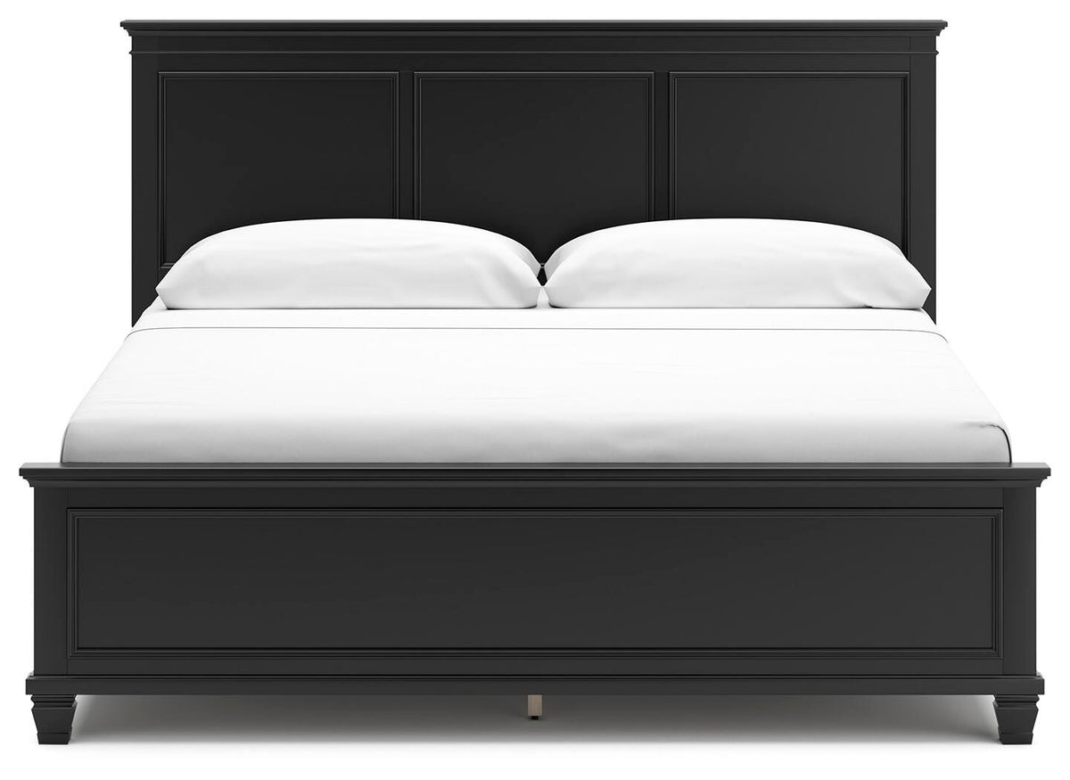 Kelmar King Panel Bed with Dresser and Mirror