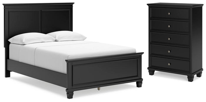 Kelmar Full Panel Bed and Chest