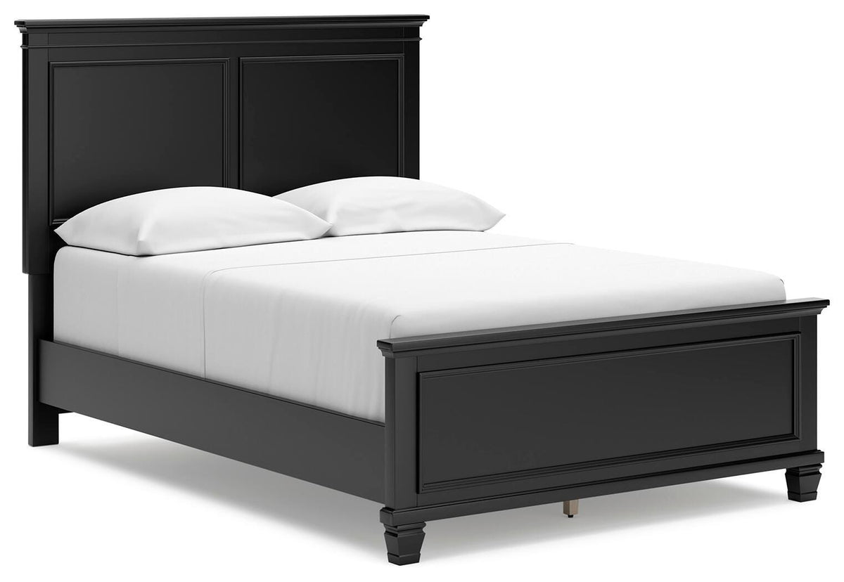 Kelmar Full Panel Bed with Dresser and Mirror
