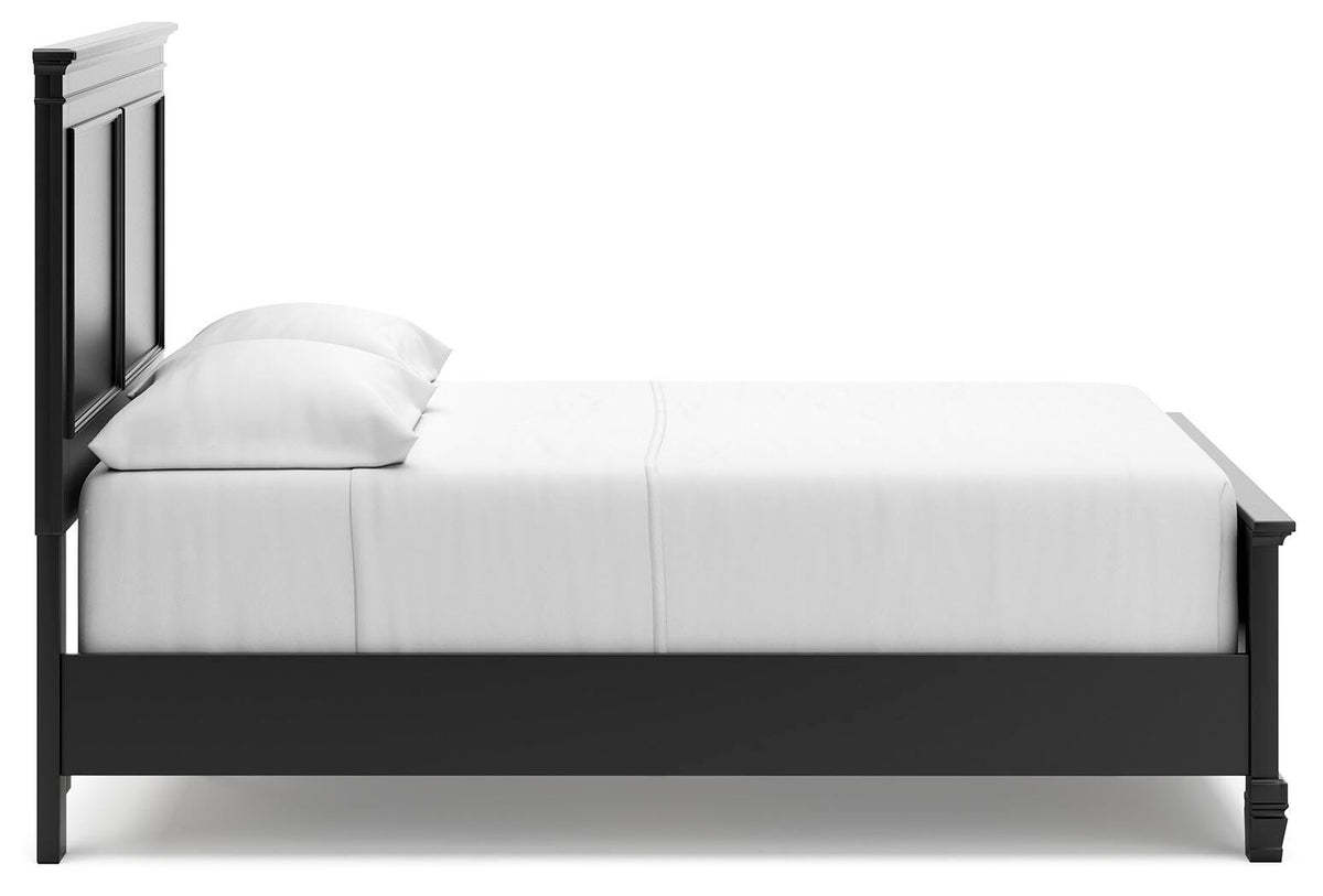 Kelmar Full Panel Bed with Dresser and Mirror
