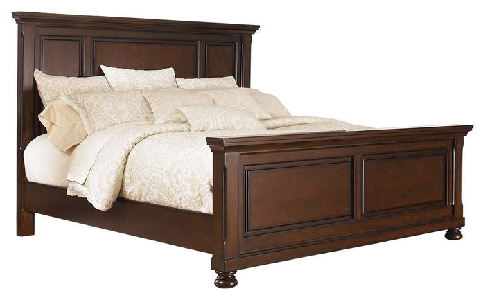 Cavendish Queen Panel Bed with Dresser and Mirror and Chest and 2 Nightstands