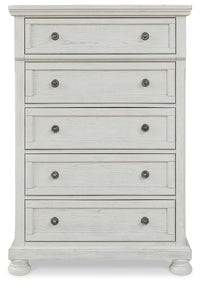 Hadley Queen Panel Storage Bed with Dresser and Mirror and Chest