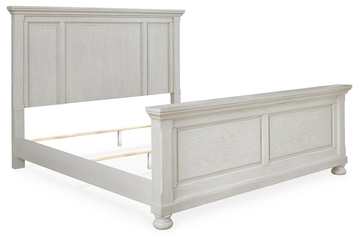 Hadley King Panel Bed with Dresser and Mirror and Chest and 2 Nightstands