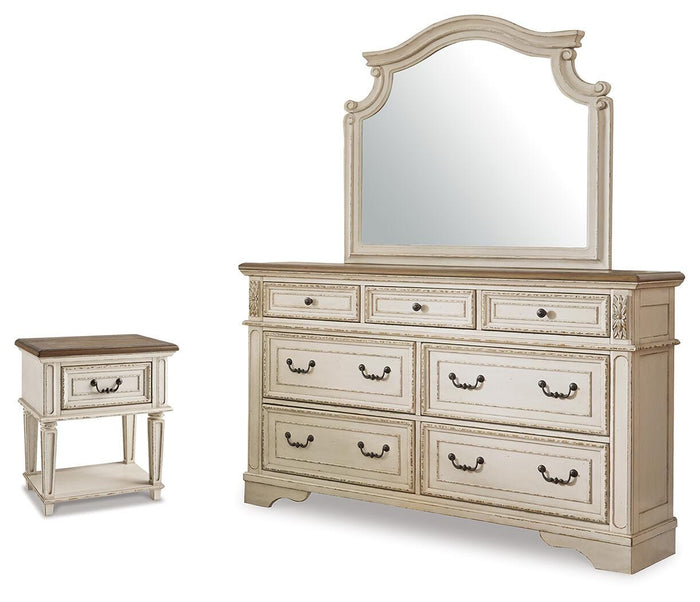 Barnwell Dresser with Mirror and Nightstand