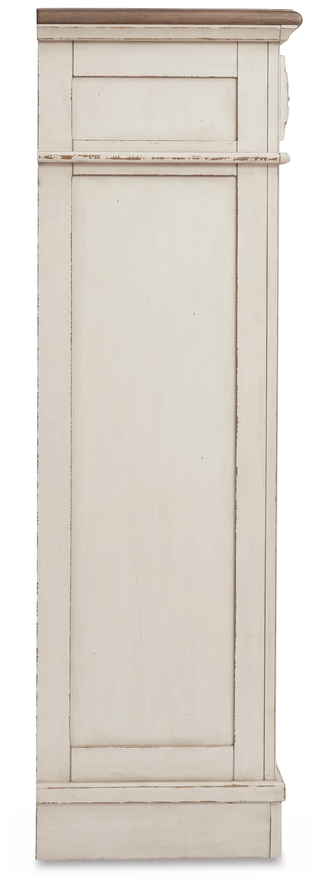 Barnwell Queen Upholstered Bed with Dresser and Mirror and Chest and Nightstand