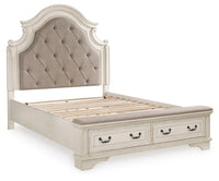 Barnwell Queen Upholstered Storage Bed