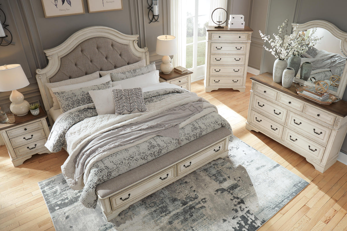 Barnwell King Upholstered Storage Bed