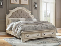 Barnwell King Upholstered Storage Bed