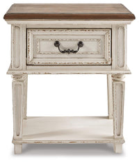 Barnwell King Panel Bed with Dresser and Mirror and 2 Nightstands