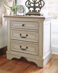Barnwell King Upholstered Sleigh Bed with Dresser and Mirror and 2 Nightstands