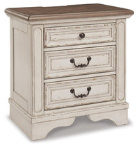 Barnwell Queen Upholstered Bed with Dresser and Mirror and Chest and Nightstand