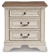 Barnwell King Upholstered Panel Bed with Chest and 2 Nightstands
