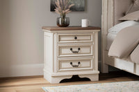 Barnwell King Upholstered Panel Bed with Chest and 2 Nightstands