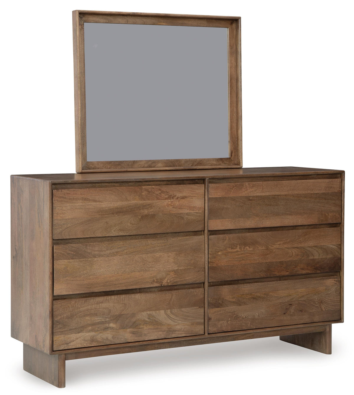 Oakmere Queen Panel Bed with Dresser and Mirror