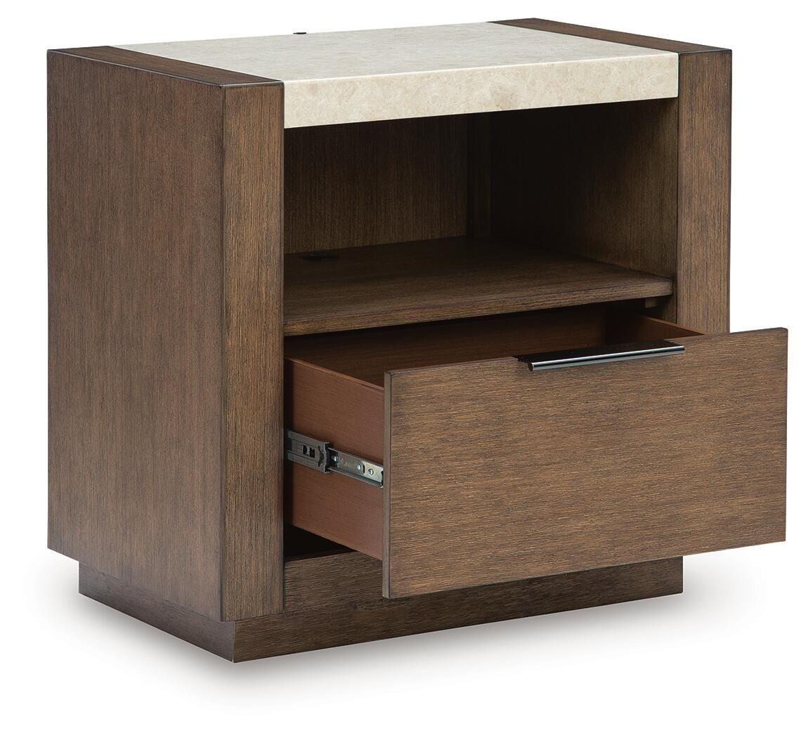 Halyard Nightstand in Medium Brown