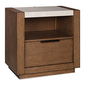 Halyard Nightstand in Medium Brown