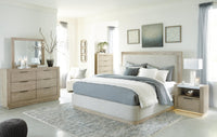 Halyard King Upholstered Bed in Bisque