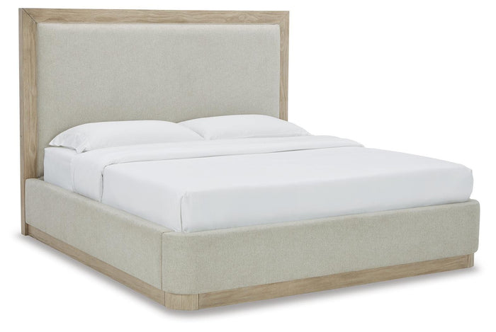 Halyard Queen Upholstered Bed in Bisque