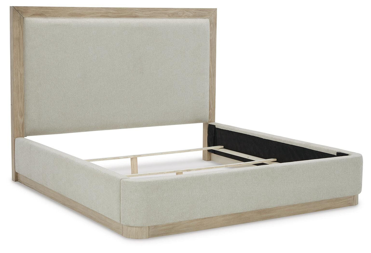 Halyard King Upholstered Bed in Bisque