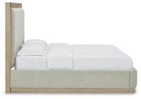 Halyard King Upholstered Bed in Bisque