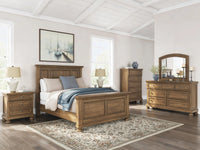 Sedgewick Queen Panel Bed with Dresser and Mirror and Chest and 2 Nightstands
