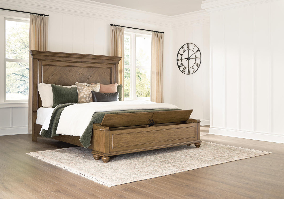 Ashcombe Cross King Panel Storage Bed