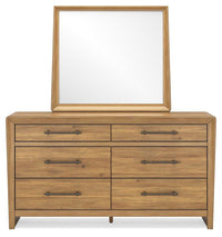 Harrow Queen Panel Bed with Dresser and Mirror