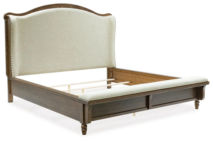 Ashcombe Vale King Upholstered Panel Bed II